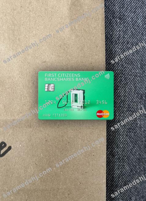 USA First Citizens BancShares Bank mastercard photolook front